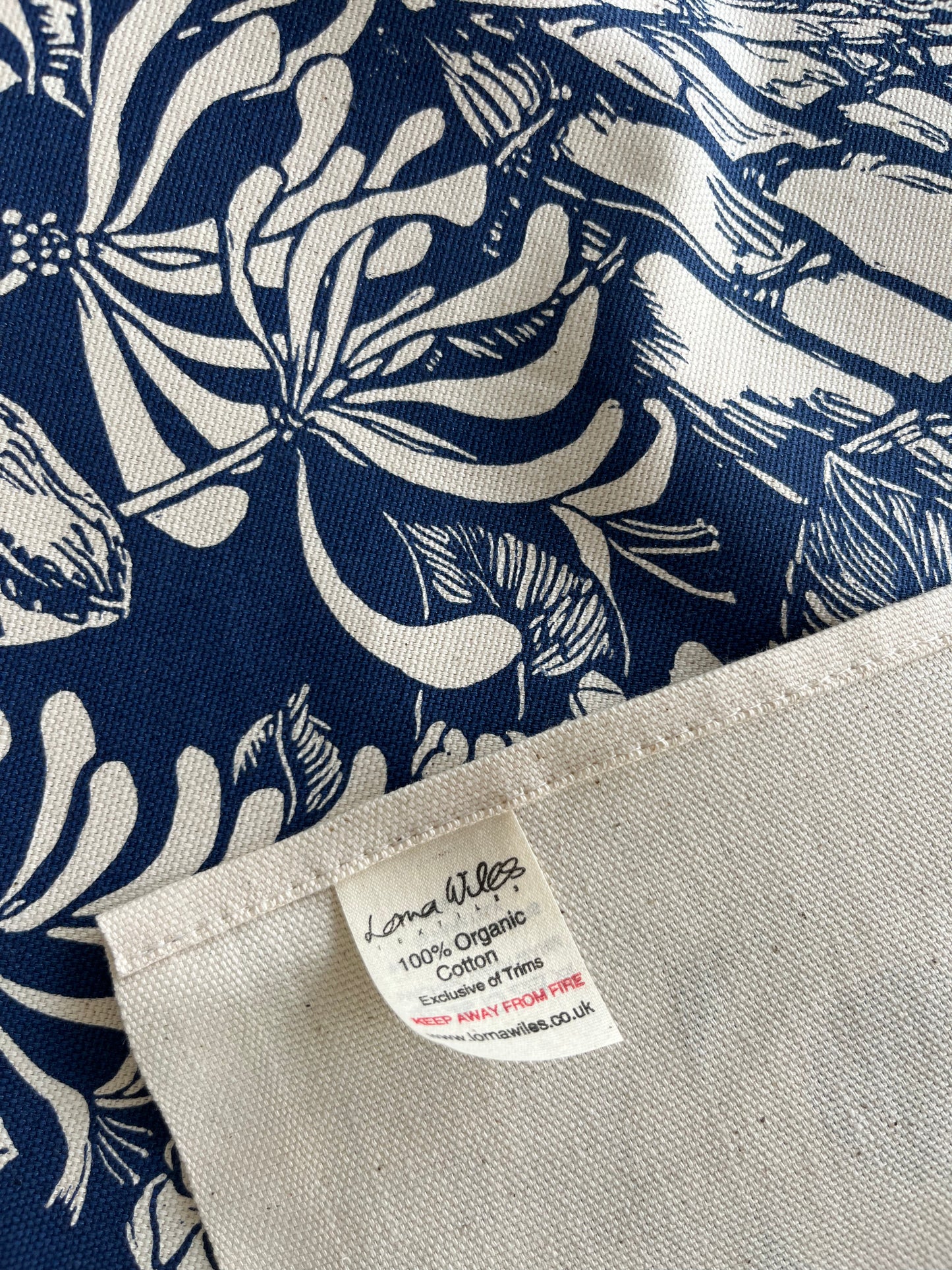 "Moonlight over St Michael's Mount" Organic cotton tea towel