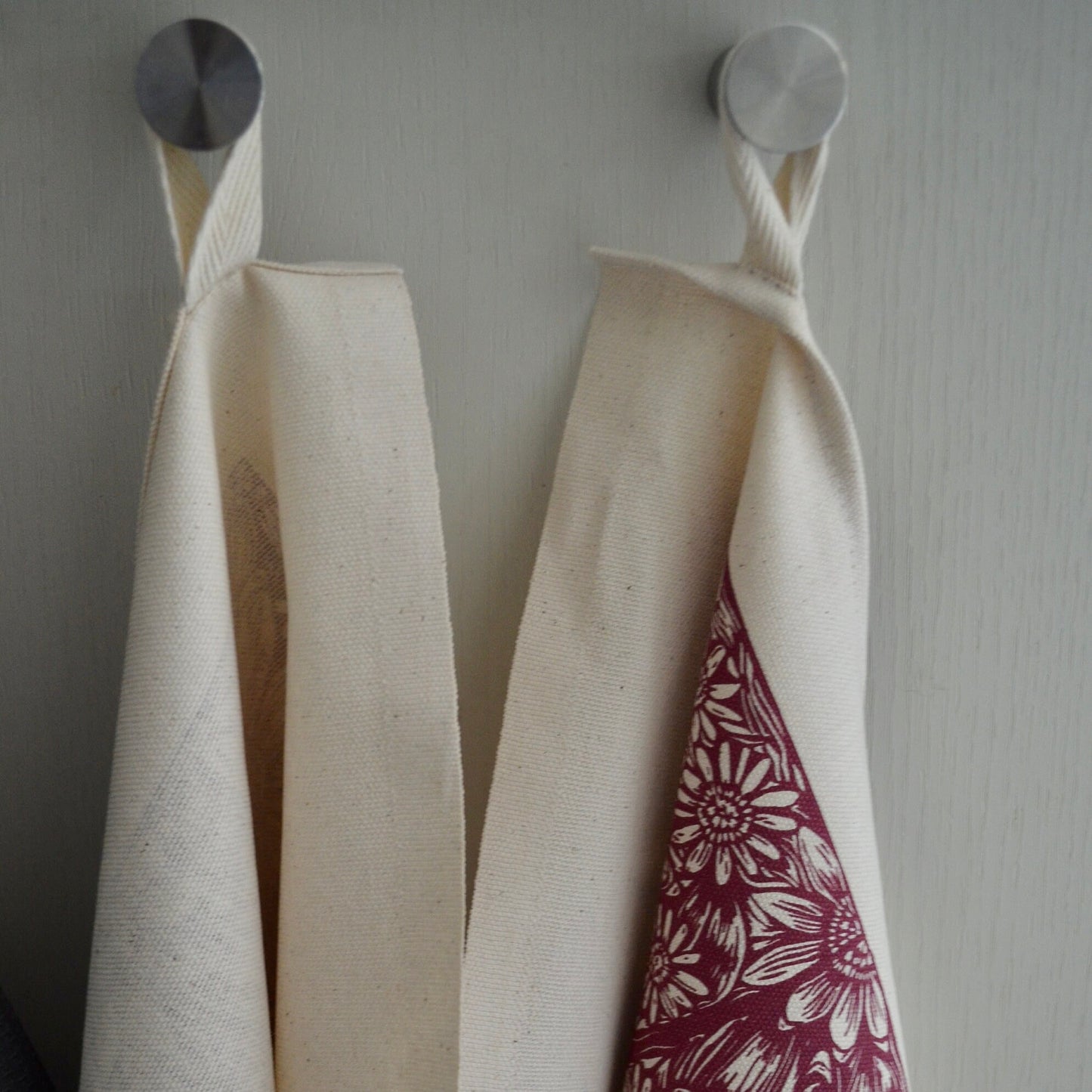 "Daisies Big and Small" Organic Cotton Tea Towel