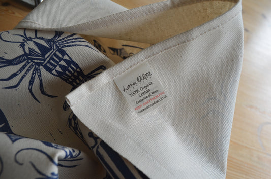 "Fish and Friends" Organic cotton tea towel