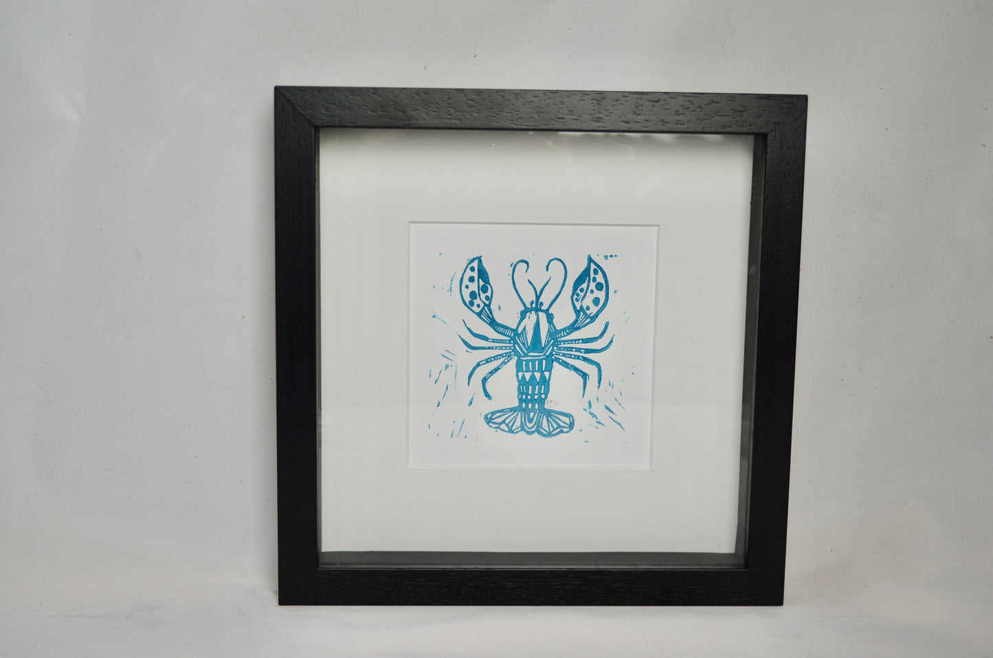 "Lobster" signed Lino-Print