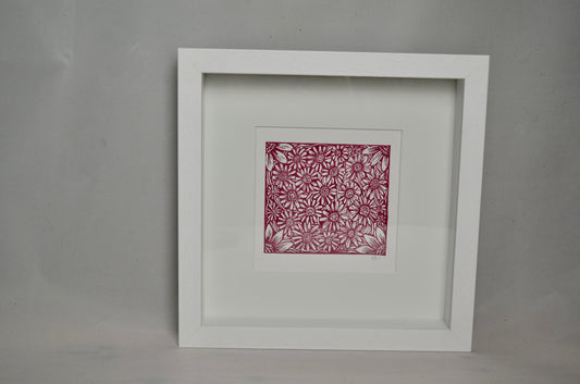 "So Many Daisies" signed Lino-Print