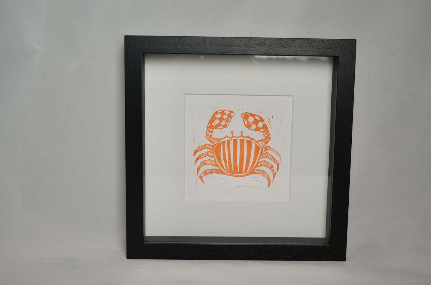 "Crab" signed Lino-Print