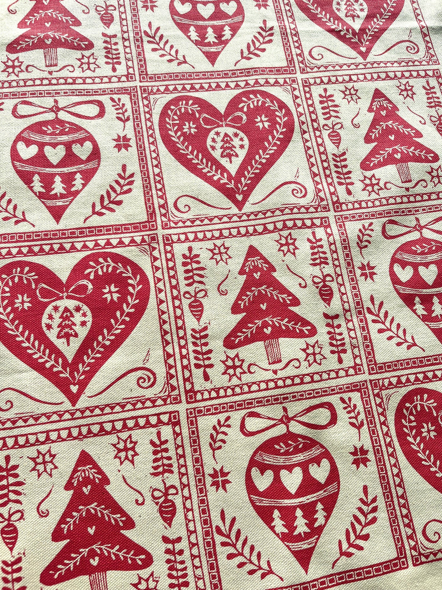 NEW "A Patchwork of Christmas" Organic cotton tea towel