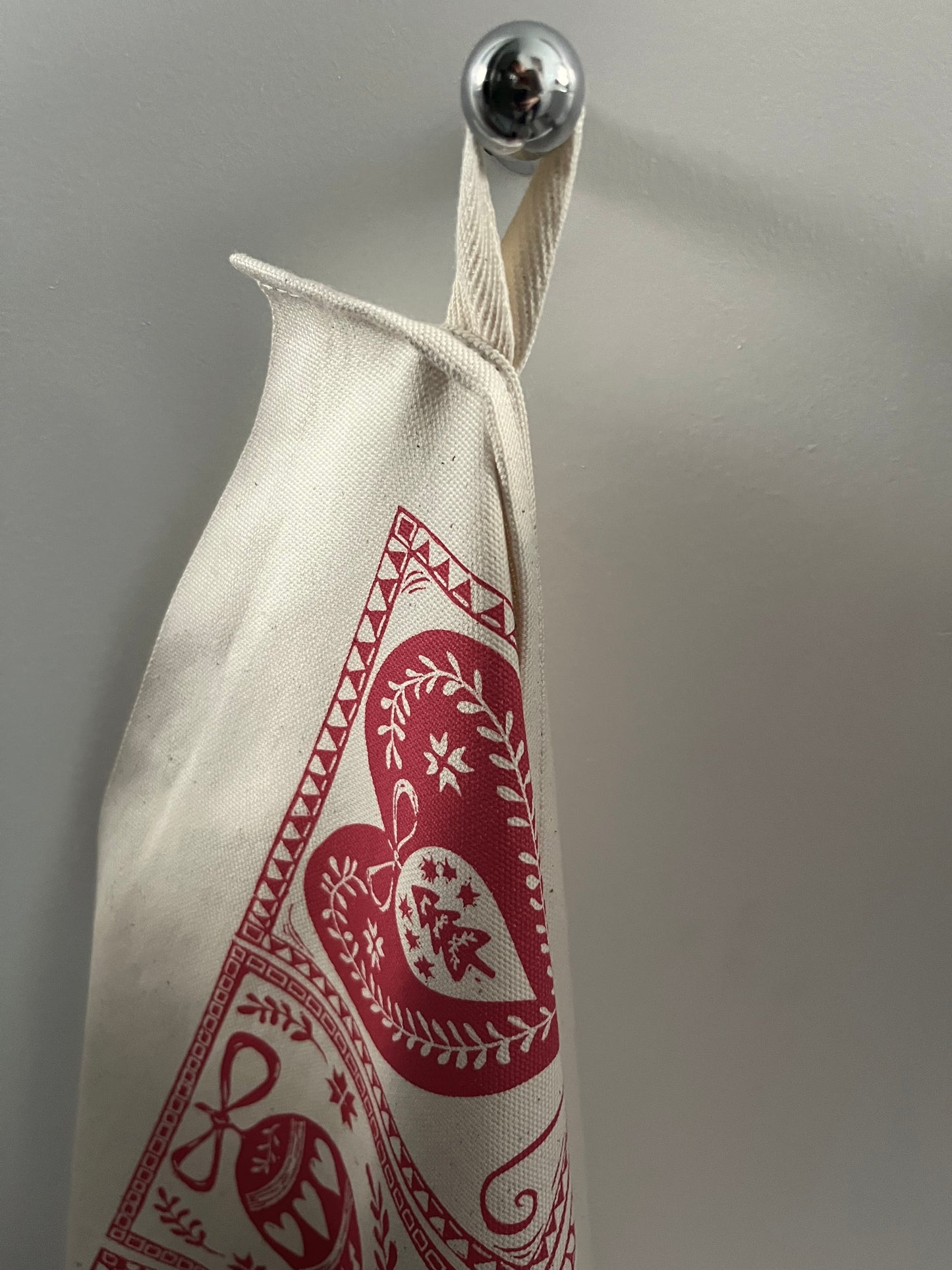 NEW "A Patchwork of Christmas" Organic cotton tea towel