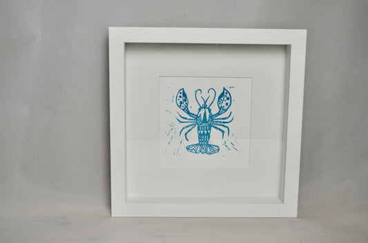 "Lobster" signed Lino-Print