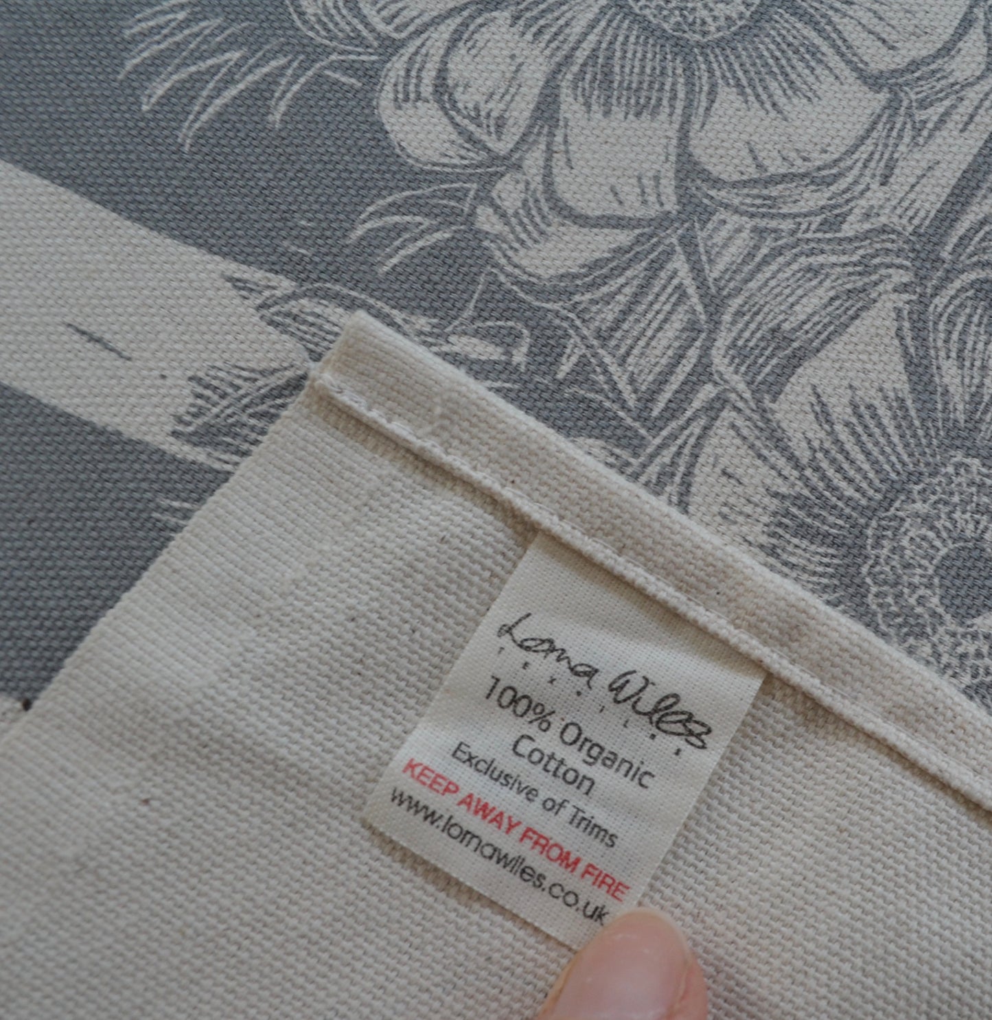 "Beautiful Cornwall" Unbleached organic cotton tea towel